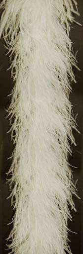 Ostrich feather boa 4 ply - #46 IVORY 